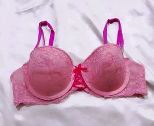 Pink Lace Bra