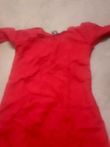 Red tunic top