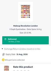 Makeup Revolution Eyeshadow Pallate