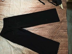 Ripped Black Wide Leg Jeans