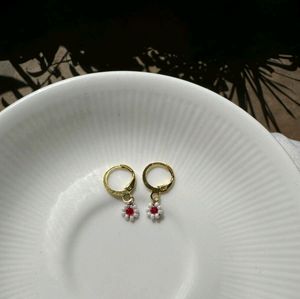 Bead Tiny Flower Earrings