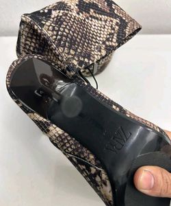 zara animal print ankle boots