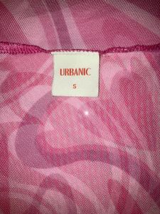 pink urbanic mesh crop top