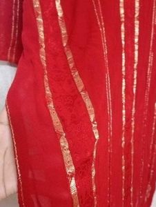 🤩Elegant Red &amp; Gold Kurti