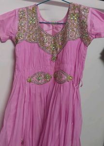 Pink Embroidered Kurta Set