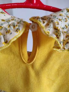Cute Yellow Dress For Babies