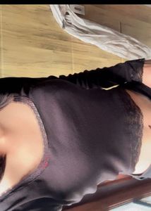 Black Lace Trim Long Sleeve Top