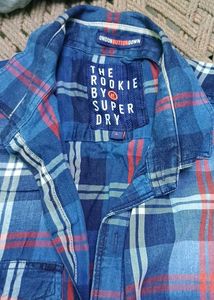 Blue &amp; Red Plaid Casual Shirt