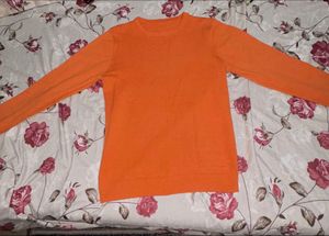 Orange Pullover Sweater
