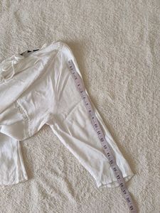 White Lace Trimmed Top Trendsetter