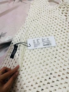 Crochet Fringe Mini Skirt