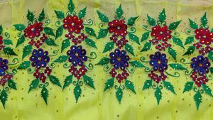 Bright flowing kurta with Dupatta