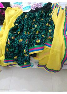 Yellow Designer Saree