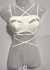 White Strappy Crop Top