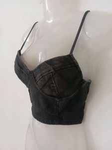 DENIM CORSET TOP