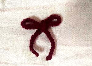 Burgundy Hair Bow