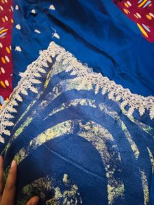 Cut Work Saree New (unstichd Blouse)
