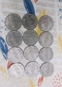 Rare 2002 Tukaram Two Rupee Coins - Set of 12