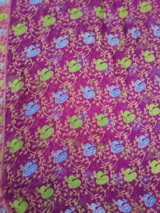 Beautiful Magenta Colour Saree