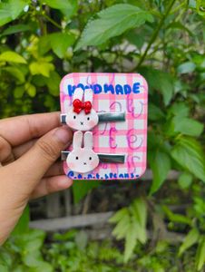 Handmade Clay Hair Clips