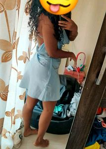 H&amp;M Satin Slip Dress With Stylish Back