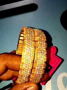 Combo Necklace And To Bangles Kade Set
