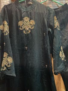 Bottle Hand Worked Kurta Set