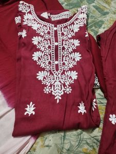 Beautiful Maroon Suit Set