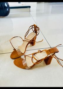 nude knotted beautiful heels