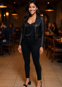 ⚡️ Glam Up &amp; Go! HUE Black Luxe Shimmer Jeggings ✨