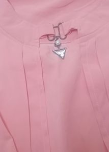 Peach Bell Sleeve Blouse