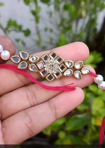 Elegant Kundan Rakhi