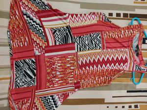 Patterned Sleeveless Top from Brand- AND (Size- L)