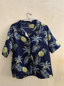 Beach Pineapple Half Sleeve Shirt