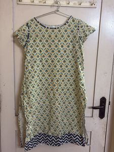 Patterned Midi Dress