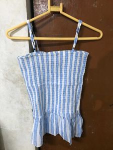 Blue Striped Top