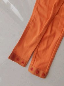 Orange Bodysuit Top