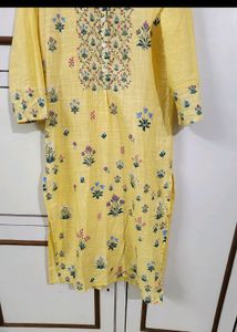 Yellow Floral Kurta