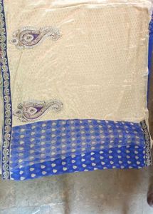 Blue Saree