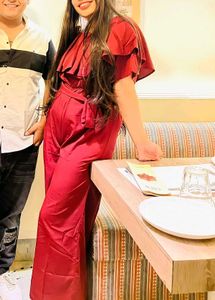Maroon Casual Jumpsuit