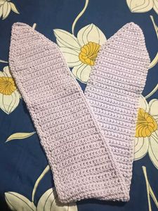 Handmade Knitted Scarf - Lilac