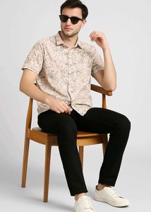 Trendy Floral Half Sleeve Shirt – M Size