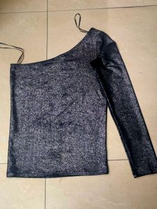 Silver Black 🖤 Top
