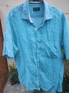 Blue Classic Old Money Shirt For Beach