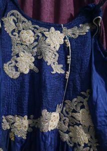 Embroidered Blue Kurta
