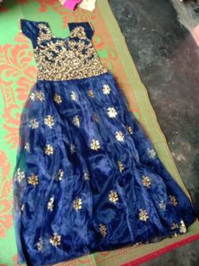 Elegant Blue Ethnic Gown