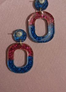 Sparkly Resin Stud Earrings
