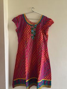 Striped Anarakali kurta