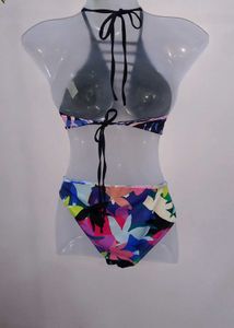 Vibrant Floral Print Bikini Set