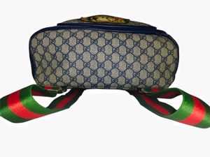 Luxury GG Supreme Canvas Backpack with Embroidered